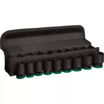 Schlagschlüssel-Satz Bosch Powertools PRO 1/2 Zoll 9-teilig, schwarz