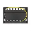 DELOCK Blank Panel 6-Port für Keystone RJ‑Module, schwarz, Metall, für Tisch-/Wand-/Hutschienenmontage