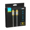 HDMI-Kabel IBOX HD08 2 m, HDMI Typ A Stecker–Stecker, HDMI 2.1, silber