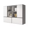 Cama living room furniture set ROCO 19 (4xRO3 + 4xRO6) Weiß/Schwarz/Weiß