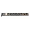 EnerGenie EG-PDU-014-F Rack-Stromverteilereinheit (8 FR-Steckdosen, 1U, 16A, Schuko-Stecker, 3m, schwarz)