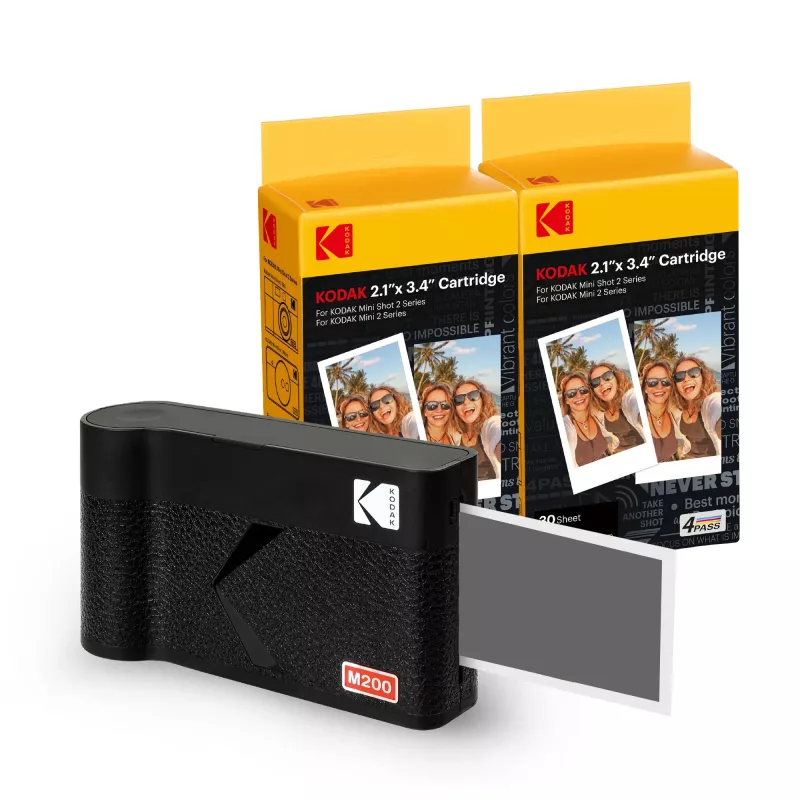 Sofortbildkamera Kodak Mini 2 Era Schwarz — kompakte Sofortbildkamera, Farbdruck