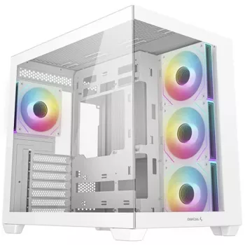 PC-Gehäuse DeepCool CG530 4F WH Midi Tower Weiß
