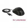Maus DeLOCK 12548 Office Linkshänder USB Typ-A Optisch 2400 DPI