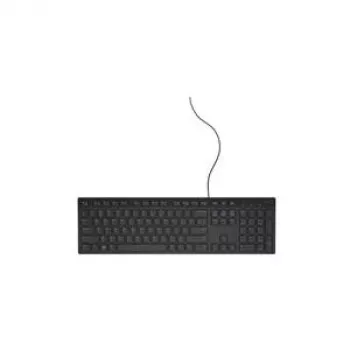 DELL Wired Tastatur - KB216 - Norwegian (QWERTY) - Schwarz, Full-size (100%), Wired, USB, QWERTY, Schwarz