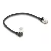 Netzwerkkabel DeLOCK RJ45 Cat.6A 0,25 m Schwarz