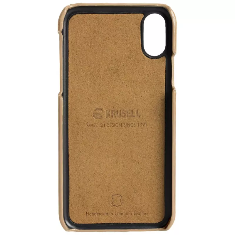 Cover Krusell Sunne 2-Karten-Cover iPhone XS Max 16.5 cm Beige