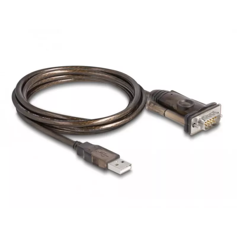Adapter USB 2.0 Typ-A auf Seriell RS-232 D-Sub 9-polig Stecker DeLOCK 62646