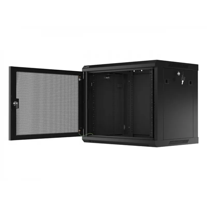 Wandmontierbarer Schrank LANBERG WF01-6409-23B 9U, 60 kg, IP20, 600×450×512 mm, schwarz