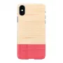 Smartphone-Hülle man and wood für iPhone X/XS – weiß, Mismatch-Design
