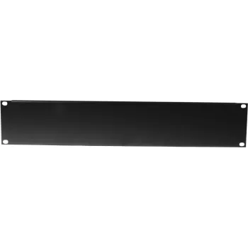 Frontplatte Omnitronic Z-19U Stahl Schwarz 2U — Stahl 19 Zoll Rackblende, 2U Höhe