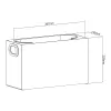 Organizer MACLEAN MC-479 Universal-Aufbewahrungsbox 367×150×220 mm, Tragfähigkeit 8 kg