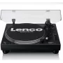Plattenspieler Lenco LEN L-3818 Schwarz, automatisch, Aluminiumteller, USB Typ-B, AC 230V