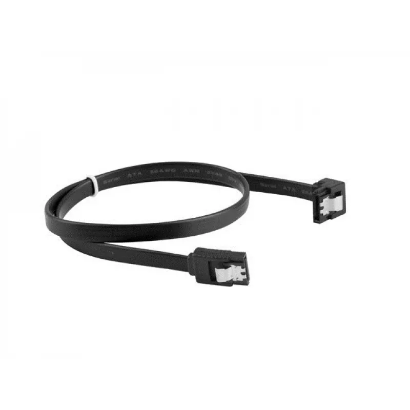 SATA III-Kabel LANBERG CA-SASA-13CU-0050-BK 0,5 m, SATA 7-polig auf 7-polig, 6 Gbit/s, schwarz
