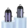 Auto-Ladegerät usams C38 30W — 1x USB-A + 1x USB-C Schnellladung
