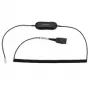 Jabra GN1218 AC 2m Spiral, Kabel, Schwarz
