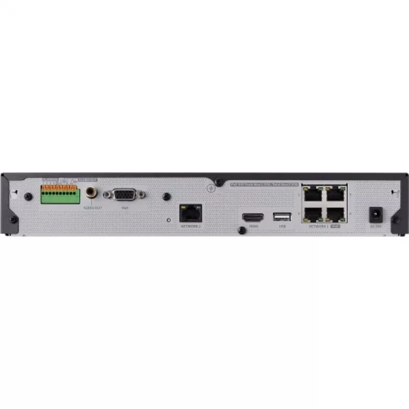 Netzwerk-Videorecorder – 4 Kanäle – 50 Mbit/s – 1x SATA – HDMI – ohne Festplatte – PoE-Switch