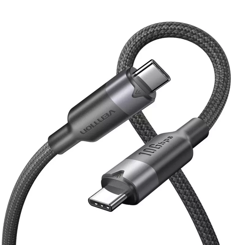 Vention USB 3.2 5A 10Gbps 1m BK USB-C-auf-C-Kabel