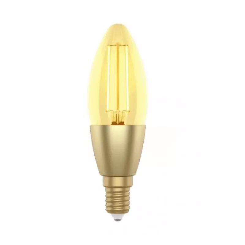 WOOX R5141 Smart Candle C37 Filament LED Lampe, Wi-Fi, E14, 4,9W, 470 lm, Warmweiß 2700K