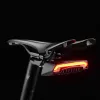 Rockbros LKWD-R1 Fahrradrücklicht mit Laser und Fernbedienung, schwarz