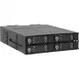ICY DOCK - ToughArmor MB720MK-B V3 - 4x PCIe 4.0 M.2 NVMe zu 4x OCuLink in 1x 5,25 Schacht mobiler Rahmen Metall schwarz mit Schlüsselsperre (Tri-Mode-kompatibel)