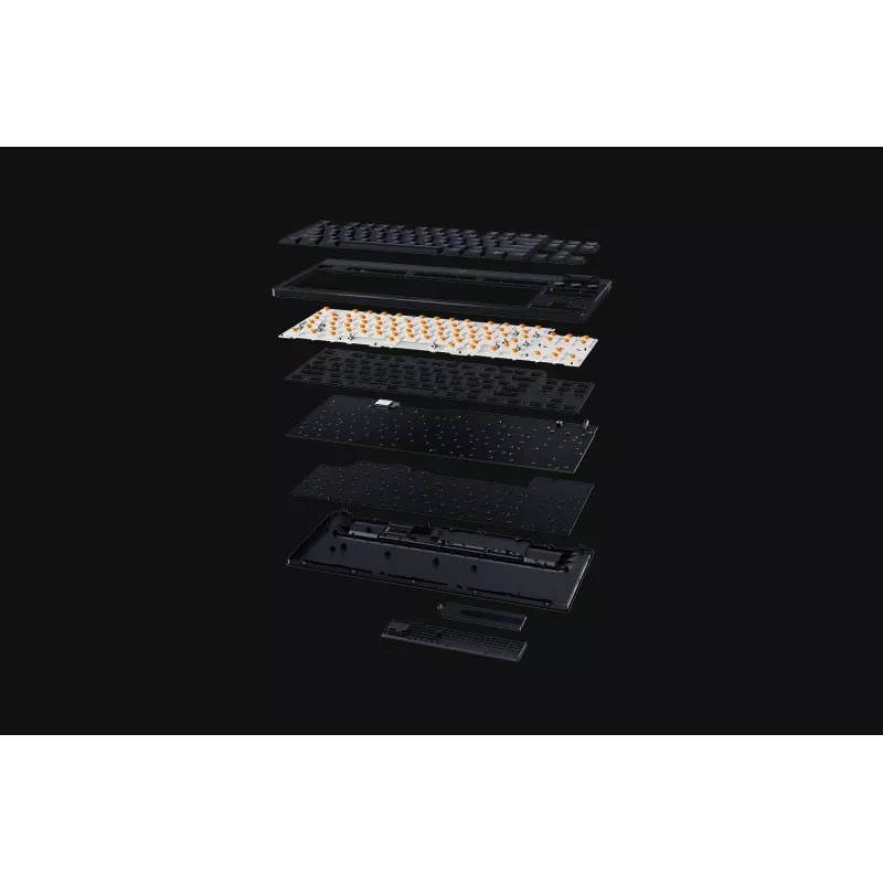 Razer SchwarzWidow V4 Low-Profile Tenkeyless HyperSpeed Tastatur Gaming USB RF Wireless Bluetooth QWERTY US International Schwarz