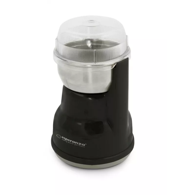 Kaffeemühle mit Schlagmesser ESPERANZA EKC002K – 160 W, 50 g Kapazität, einstellbare Einstellungen, schwarz