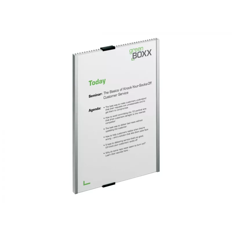 Langlebiges Info-Schild Acryl Aluminium Silber 4806-23