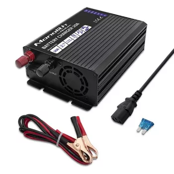 Ladegerät QOLTEC Monolith 20 A 12 V für LiFePO4-, AGM-, GEL-, SLA-Batterien