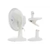 Adler | Ventilator mit Klemme | AD 7317 | Tischventilator | Weiß | Durchmesser 15 cm | Anzahl Geschwindigkeiten 2 | 30 W