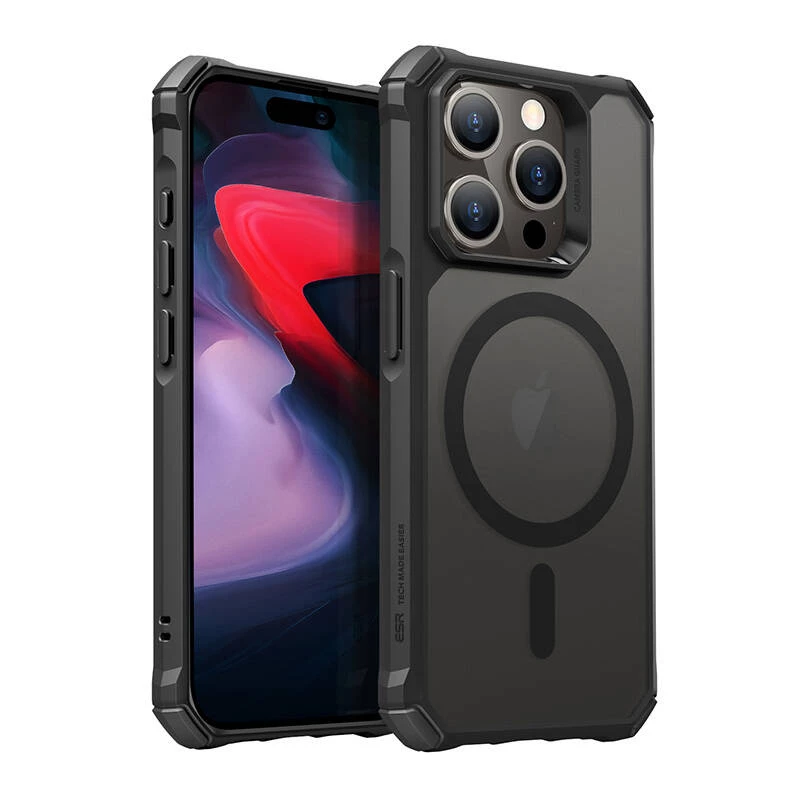 Case ESR Air Armor für iPhone 15 Pro, Magsafe (schwarz)