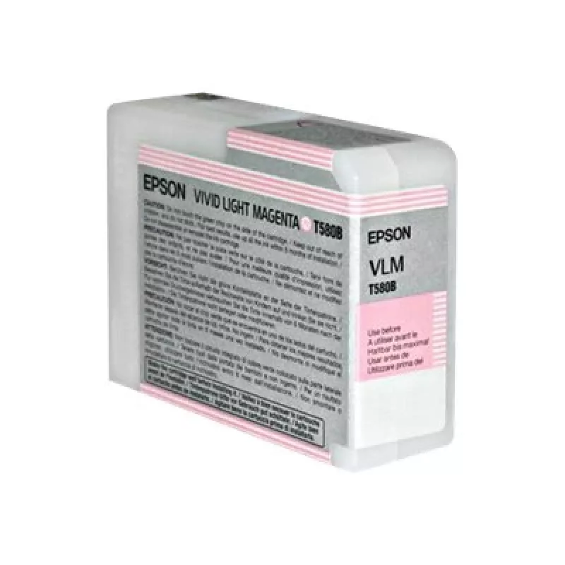 Epson Singlepack Vivid Light Magenta T580B00, Vivid light Magenta, Pigmentbasierte Tinte, 80 ml, 1 Stk.