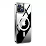 Torras Guardian Magnetic Series iPhone 15 Clear Diamond Clear Schutzhülle mit Magnetbefestigung
