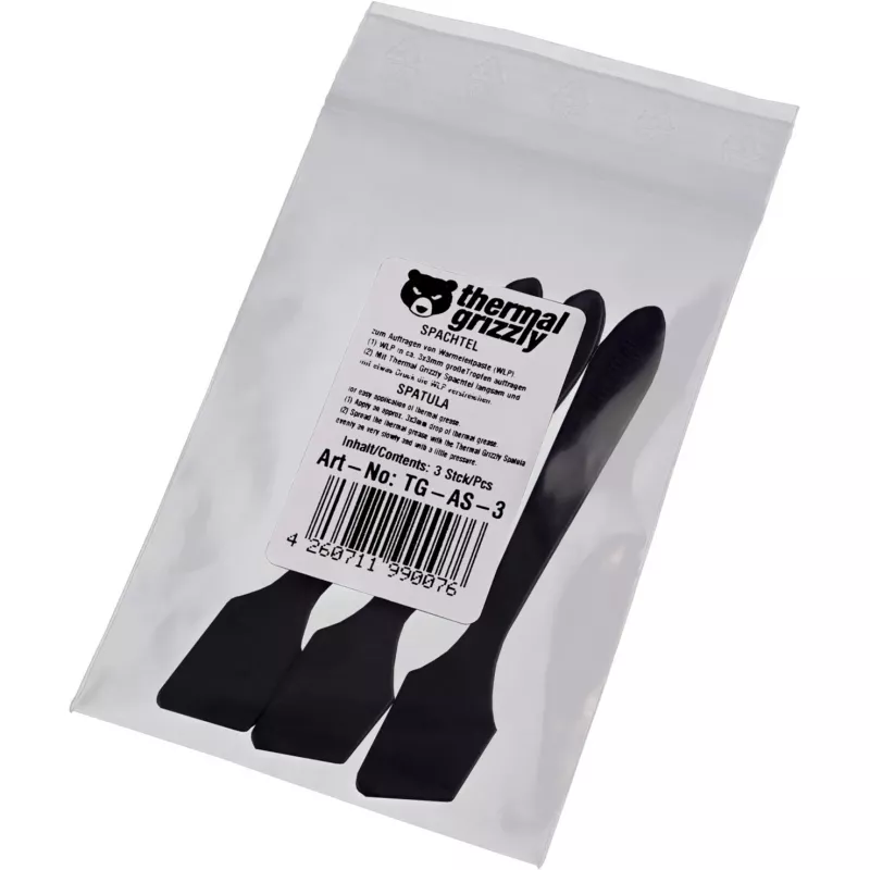 Spatel für Wärmeleitpaste Thermal Grizzly — grau, Auftragswerkzeug für Pastenverteilung