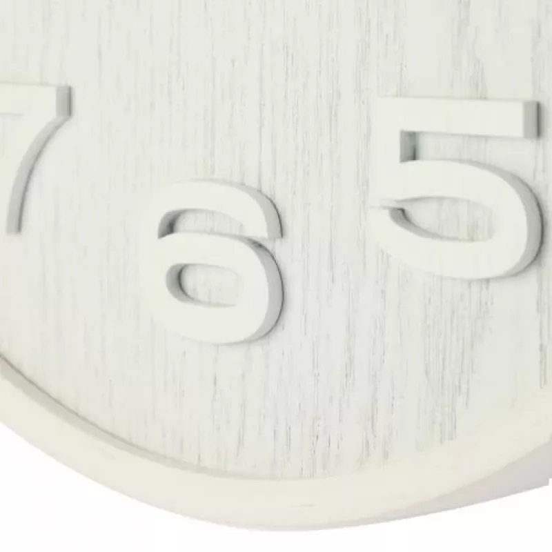 NeXtime 3096WI - Wanduhr - Quarzuhr - Rund - Weiß - Holz - Holz