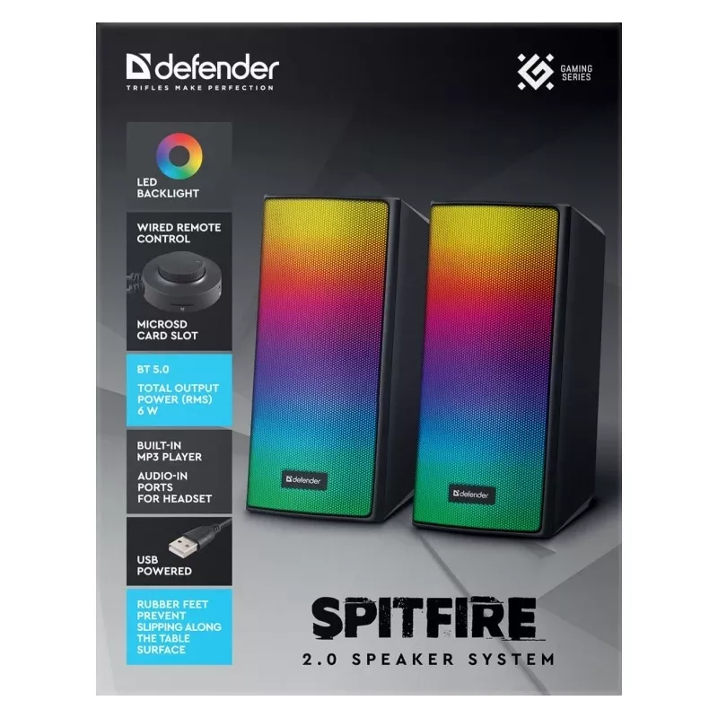 PC-LAUTSPRECHER SPITFIRE 2.0 6W LED USB