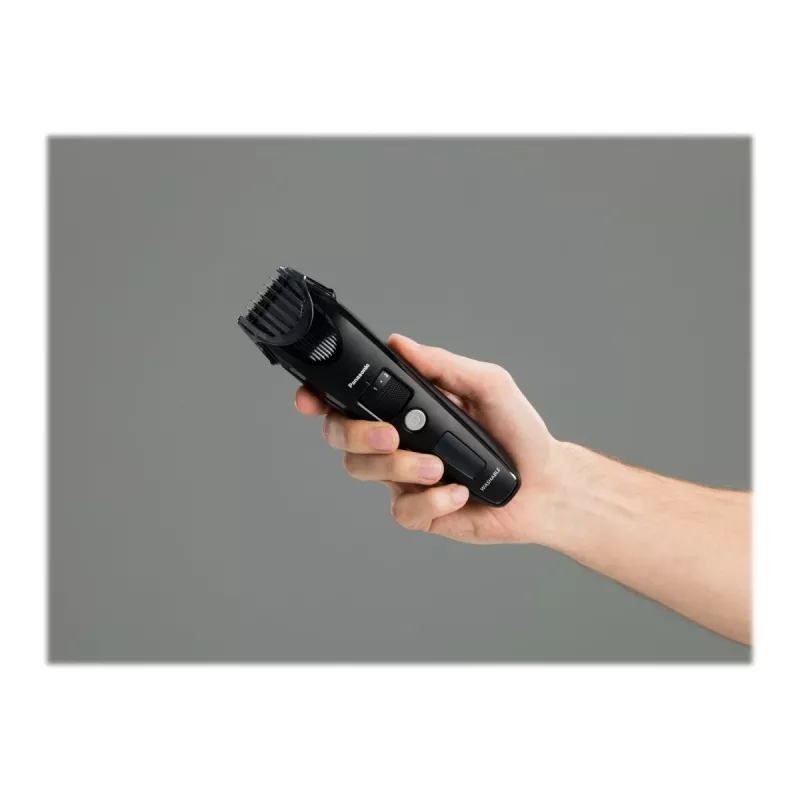 Barttrimmer Panasonic ER-SB40-K803 — 0,5–10 mm, 19 Stufen, Li-Ion, kabellos/Netzbetrieb, schwarz