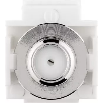 Goobay 79938 - Flach - Weiß - F-Stecker - Buchse - Buchse - Kunststoff (79938)