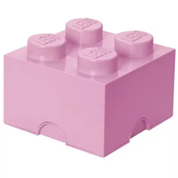 Storage Brick LEGO Room Copenhagen 4, pink — LEGO Aufbewahrungsstein 40031738, stapelbarer Behälter für Spielzeug und Textilien