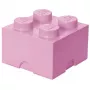 Storage Brick LEGO Room Copenhagen 4, pink — LEGO Aufbewahrungsstein 40031738, stapelbarer Behälter für Spielzeug und Textilien