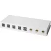 LOGILINK- Keystone-Aufputzgehäuse 8 Port UTP, weiß, unbestückt (NK4035)