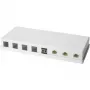 LOGILINK- Keystone-Aufputzgehäuse 8 Port UTP, weiß, unbestückt (NK4035)