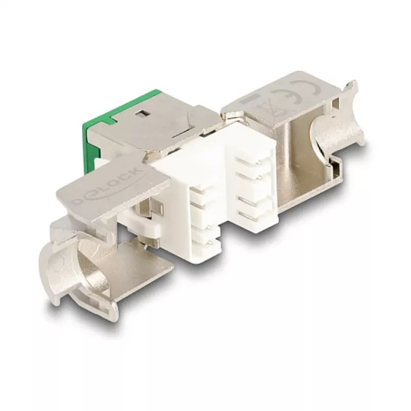 DeLOCK 88116 Keystone-Modul Flach Grün RJ-45 10 Stück