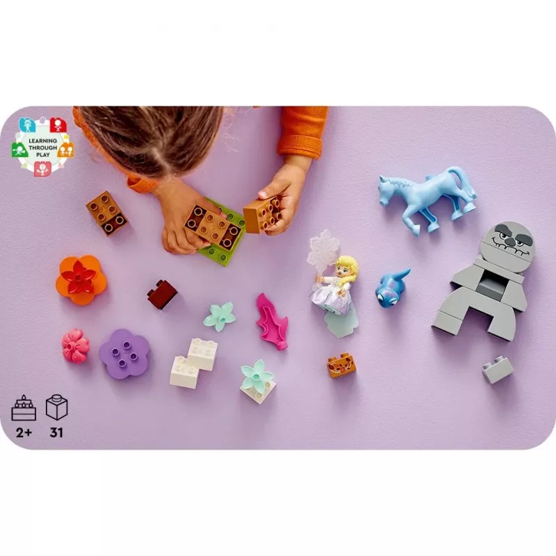 LEGO DUPLO Spielset 10418 — Disney Elsa und Bruni im verzauberten Wald, 31 Teile, 2+ Jahre