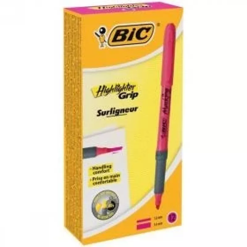 BIC Textmarker FLEX Pink, Box 12 Stück 494879