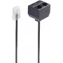 telephone Kabel ShiverPeaks BS71233 0.1 m Schwarz