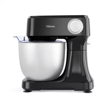 Tristar MX-4870 Küchenmaschine, 800 W, 4,5-L-Edelstahlschüssel, Schwarz