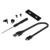 SSD-Gehäuse SAVIO AK-84 Schwarz für M.2-Laufwerke, USB 10 Gbit/s (Type-A / Type-C), Aluminium + ABS