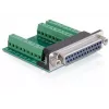 Adapter DeLOCK 65317 25p 27p Schwarz Grün Silber