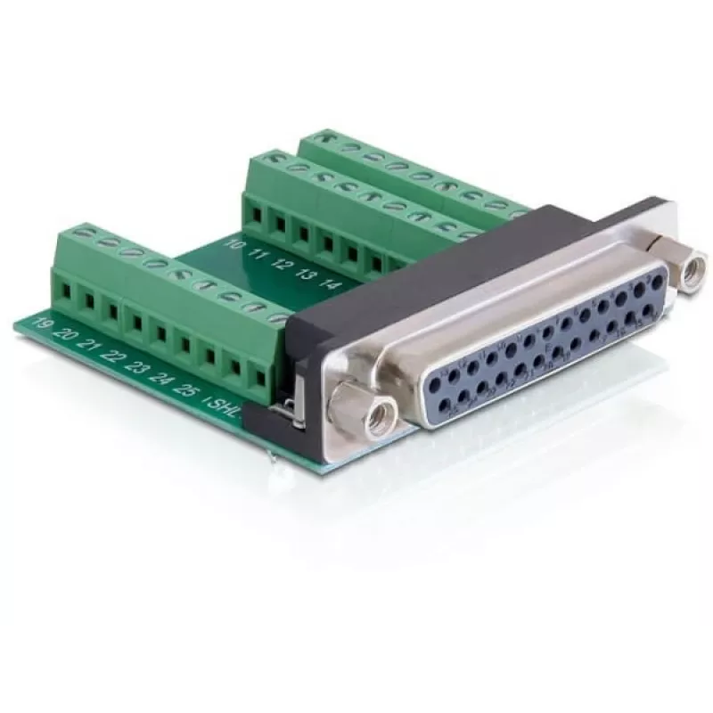 Adapter DeLOCK 65317 25p 27p Schwarz Grün Silber